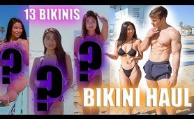 bikini TRY ON HAUL! (Roommate Rates Them!)