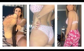 Lingerie Try On Haul January 2024 Primark Valentine's Lingerie Hannah Locker Lingerie Pantyhose