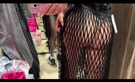 See-through Try On Haul babe clothes | Fully Transparent Lingerie | Very revealing!