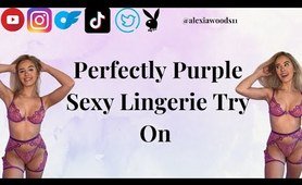 *SEXY* PERFECTLY PURPLE LOUNGE LINGERIE TRY ON HAUL