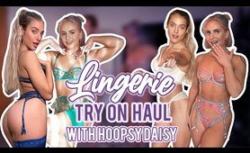 LINGERIE TRY ON HAUL FT HOOPSY DAISY! (IN 4K) | MercedesTheDancer