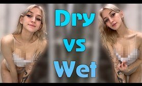 [4K] Transparent product Dry vs Wet | Try on Haul with Moonsi