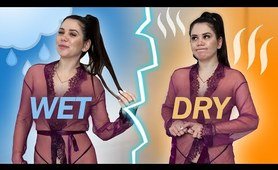 Trying on Robes | wet vs dry:  which one is better?