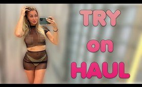 [4K] Transparent Haul with Hillary | See through garment and lingerie Try on