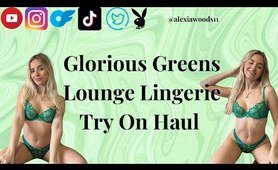 *SEXY* GLORIOUS GREENS LOUNGE LINGERIE TRY ON HAUL