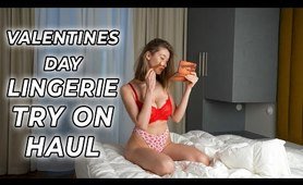 KatiaBang Lingerie Try On Haul | sweet Valentine's Day Lingeries Haul [4K]