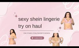 sexy shein lingerie try on haul