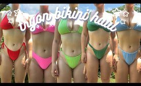 bikini try on haul | asos, na-kd, etc | size uk 14