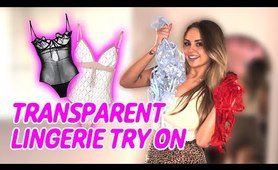 TRANSPARENT Lingerie Try On Haul with Mirror View | Sammie Wilde