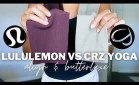 [TRY ON HAUL] LULULEMON ALIGN VS CRZ YOGA BUTTERLUXE  | which is better? worth the price? my favs?