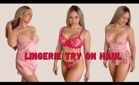 Lingerie Try on haul | Valentine's Day Special #1 | Pink & Red