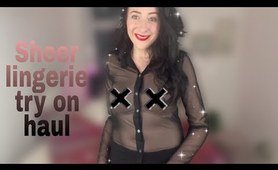 Sheer Lingerie try on haul | See through transparent lingerie & items | lingerie & panty