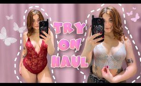 [4K] Transparent lingerie haul | See through Lingerie Try on Haul