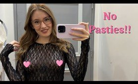 Dressing Room Try On Haul * Transparent / See Through Tops