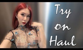 [4K] Exploring Transparent garment with April | Try on Haul