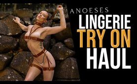Anoses - Lingerie Try On Haul.. Try In Front Of Camera!  (2024)