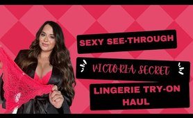 Victoria Secret attractive Lingerie Try on Haul with Mirror View