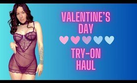 Unexpected Reveal: Transparent Lingerie Try On Haul Valentines Day Secret