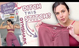 THESE GYMSHARK LEGGINGS SURPRISED ME... NEW GYM SHARK STITCH LEGGINGS TRY ON HAUL REVIEW