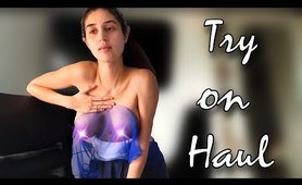 [4K] Transparent clothes Try-on Haul with Jenny | Sheer lingerie