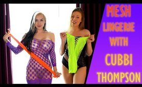 ULTRA SHEER MESH LINGERIE TRY ON HAUL With CUBBI THOMPSON!!