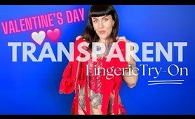 TRANSPARENT Valentine’s Day Haul | Lingerie TRY-ON With Mirror View