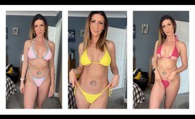 bikini Haul Try On - Primark and Shein Micro bikini Try On Thong Bikinis