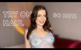 Transparent Try on Haul with babymohoney | Hot Bedroom Lingerie