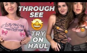 [4K] SHEER TRY ON HAUL | TRANSPARENT FASHION video review WITH MEGAN MAE