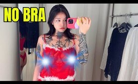 See-Through Try On Haul | Transparent Lingerie and clothes | Try-On Haul At The Mall