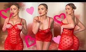 `LINGERIE TRY ON HAUL VALENTINES EDITION *MESH *HOT | Daniella Hemsley