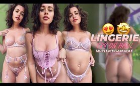 [4K] SEE THROUGH LINGERIE TRY ON HAUL | SEE THROUGH video review WITH MEGAN