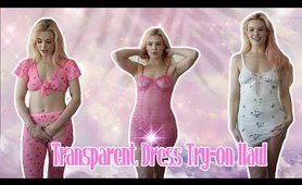 Transparent Dress TRY ON HAUL 4k // transparent minidresses, sheer dresses and see through dresses!