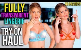 Fully Transparent Lingerie Try On Haul / See-through Lingerie Try On