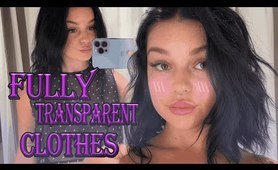 Slaying in See-Through: Transparent Evening Wear I Try on Haul with Model