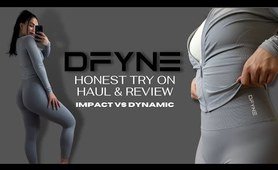 DFYNE ACTIVEWEAR TRY ON HAUL & REVIEW - Impact VS Dynamic