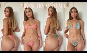 string bikini Try On Haul