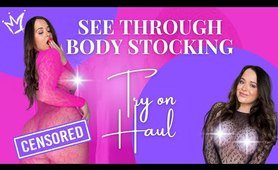 TRANSPARENT BODYSTOCKING TRY ON Haul with Mirror View! | Jean Marie Try On