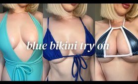 *SEXY* Blue bikini Try On Haul