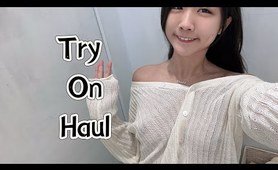 [4K] Transparent try on haul with me | Styling See-Through Tops | #sheerelegance