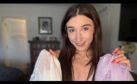 TRANSPARENT 4K Lingerie TRY ON With Mirror View!