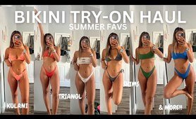 microkini Try On haul~my fav summer bikinis (Triangl, Kulani, Skims + more!)