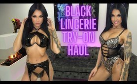 black LINGERIE TRY-ON HAUL