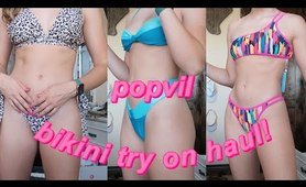 popvil  swim set try on haul