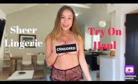 SHEER Sexy Lingerie Try On Haul | Shein ❤️ By Briar Riley