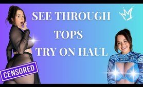 TRANSPARENT Tops TRY ON HAUL with Mirror View! | Jean Marie Try On