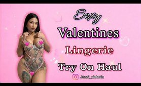 SEXY VALENTINES LINGERIE TRY ON HAUL | 4K