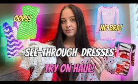 4K SEE-THROUGH Dresses TRY ON with Mirror View! | Bailey Blair TryOn