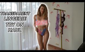 Transparent Lingerie Try On Haul | See Through Lingeries [4K 2024]