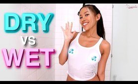 Transparent Clothes TRY ON See Through WET VS DRY  | Ninacola TryOn